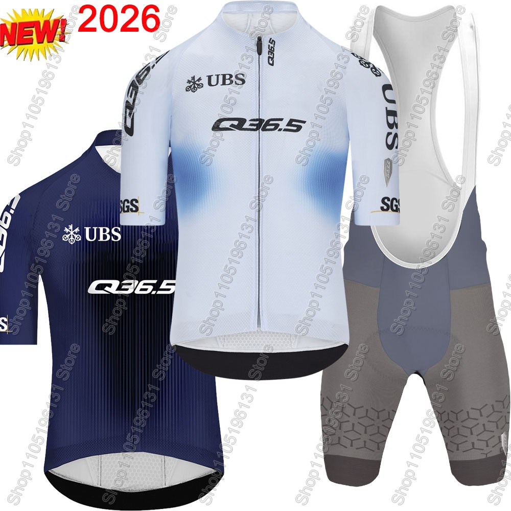 Cycling Bib Shorts - Q36.5 Team 2026 Radsport-Trikot-Set Schweiz Herren